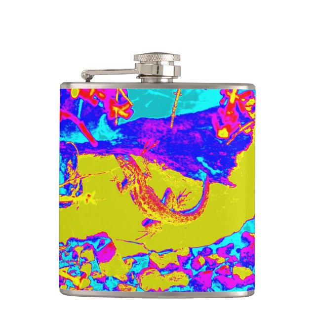 abstract lizard flask (Front)