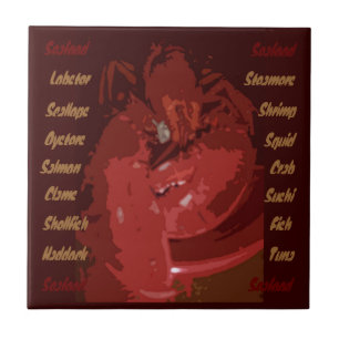 Abstract Lobster tile