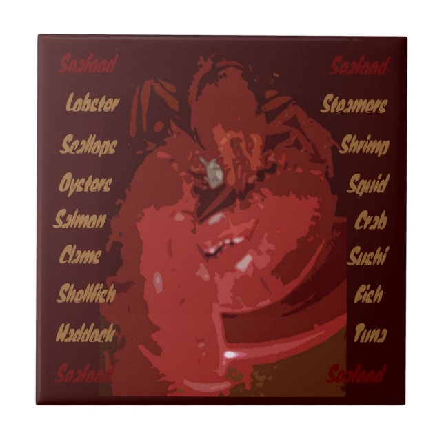 Abstract Lobster tile (Front)