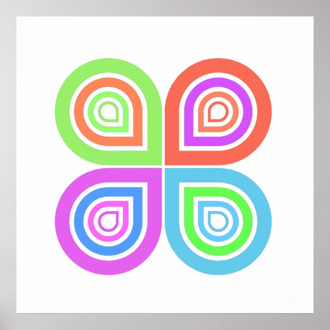 Abstract logo photo print (Front)