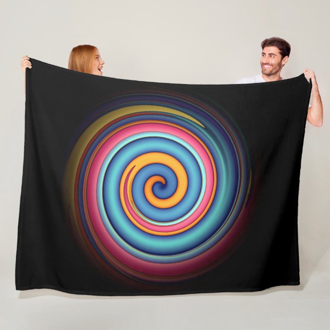 Abstract Lollipop  Fleece Blanket (In Situ)