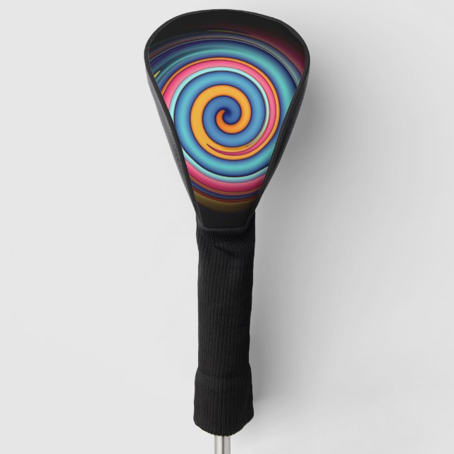 Abstract Lollipop  Golf Head Cover (Front)