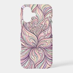 Abstract Lotus Bloom Pastel iPhone Cases