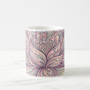 Abstract Lotus Bloom Pastel Modern Coffee Mug