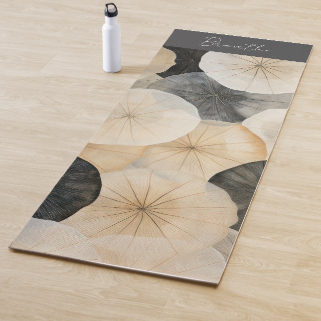 Abstract Lotus Leaves Yoga Mat (In Situ)