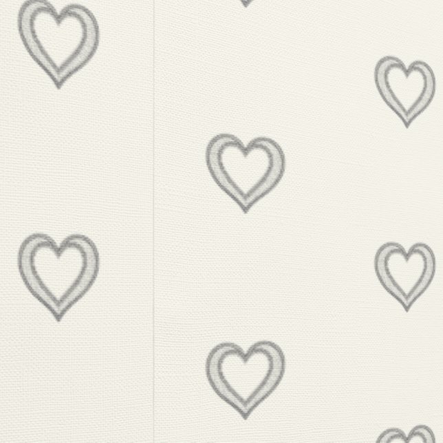 Abstract Love Hearts Pattern Cream Wallpaper (Seam)