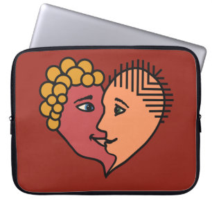 Abstract Lovers custom laptop sleeve