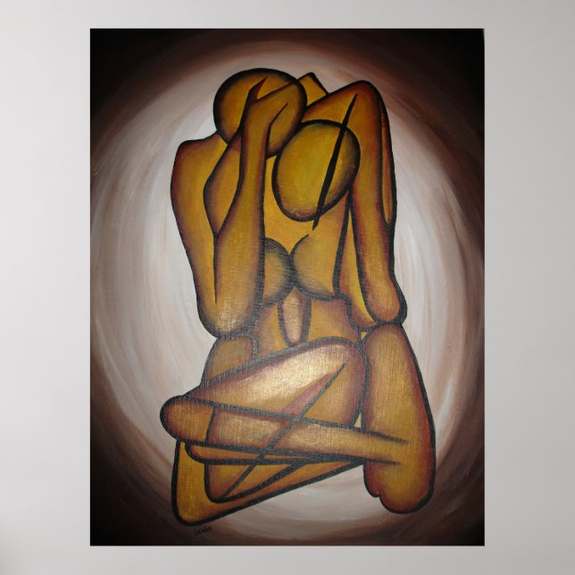 Abstract Lovers Poster (Front)
