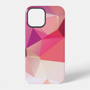Abstract low poly background, geometry triangle, m iPhone 12 case