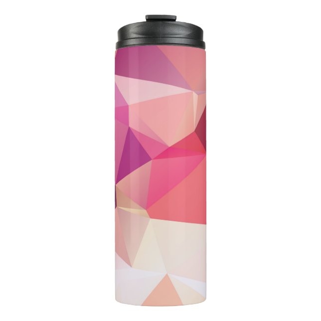Abstract low poly background, geometry triangle, m thermal tumbler (Front)