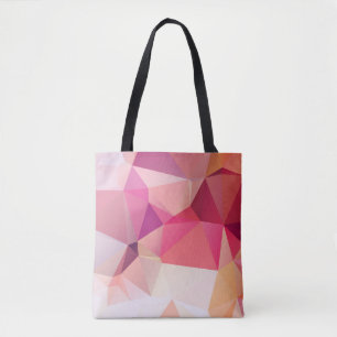 Abstract low poly background, geometry triangle, m tote bag