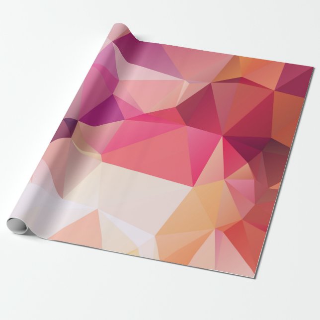 Abstract low poly background, geometry triangle, m wrapping paper (Unrolled)