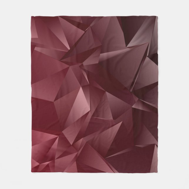Abstract Low-Poly background. triangulated texture Fleece Blanket (Front)