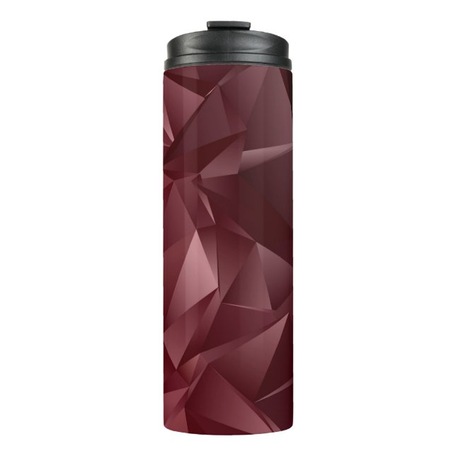Abstract Low-Poly background. triangulated texture Thermal Tumbler (Front)