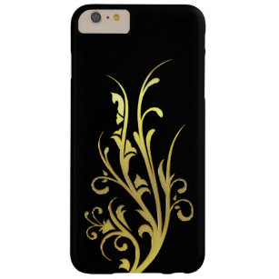 Abstract Luxury Faux Gold Flower Barely There iPhone 6 Plus Case