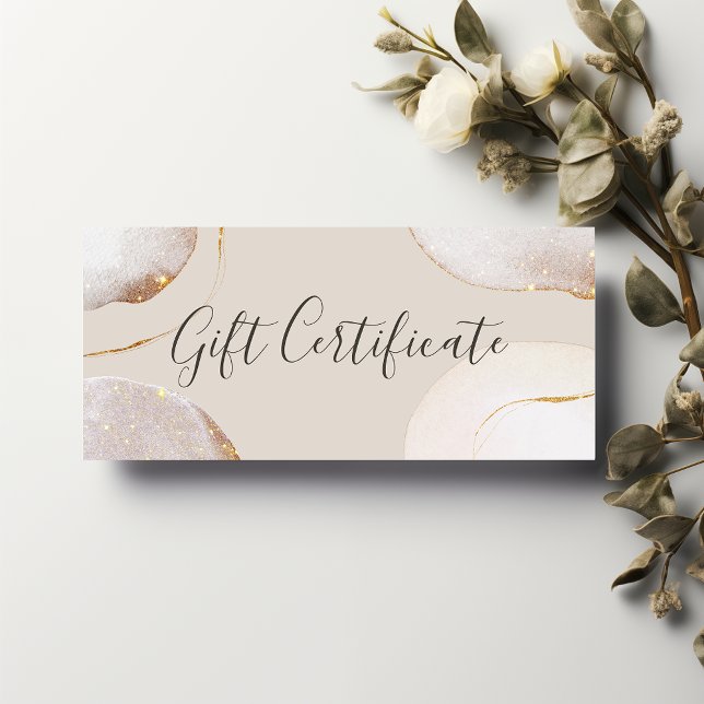 Abstract Luxury Watercolor Gift Certificate (Creator Uploaded)