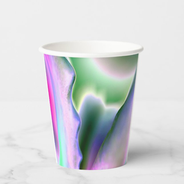 Abstract Magical Colours Paper Cup (Front)