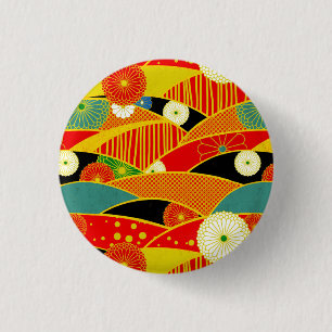 Abstract Magical Landscape Button