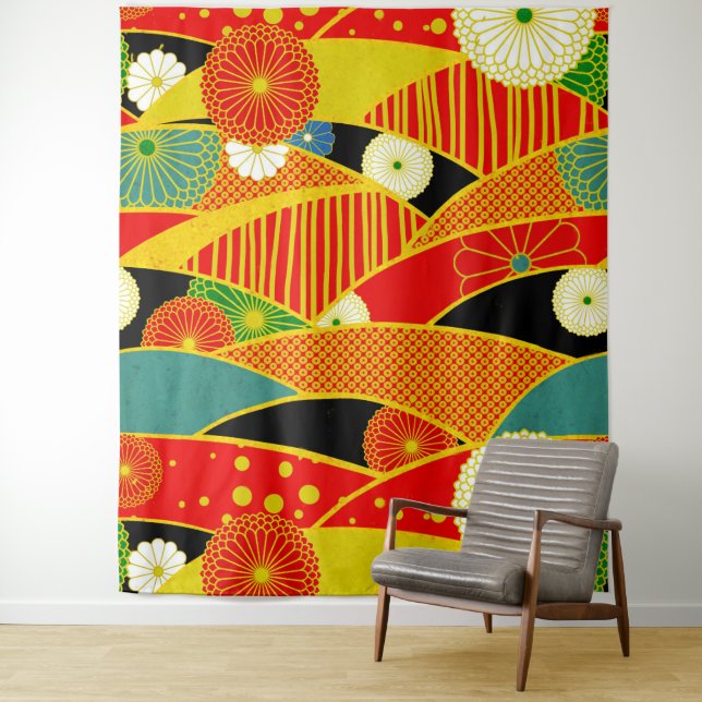 Abstract Magical Landscape Tapestry (In Situ)