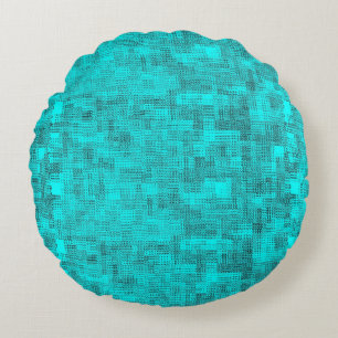 Abstract Maize Round Cushion