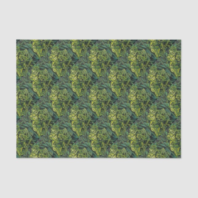 Abstract Man And Skeleton Geometric Art Tissue Paper (Front)