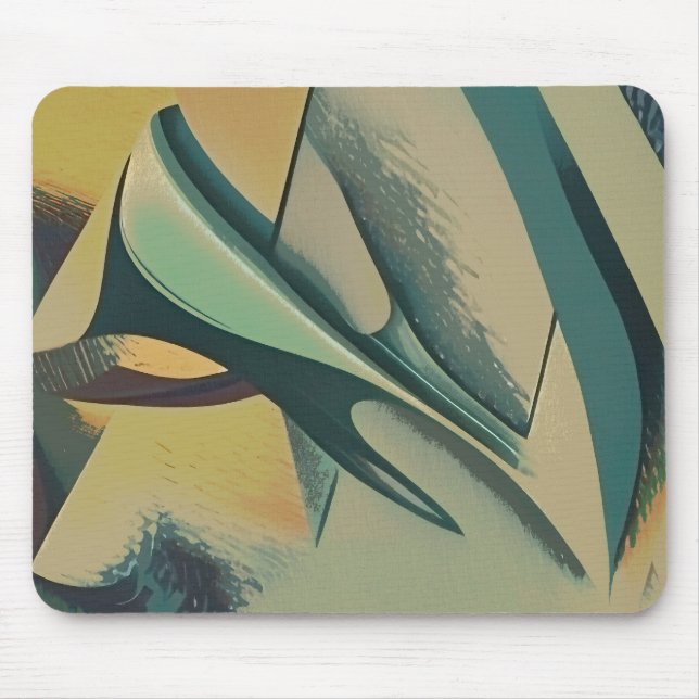 Abstract man portrait mouse pad (Front)