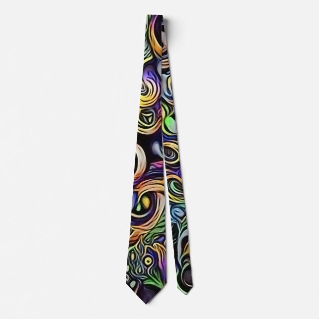Abstract man portrait tie (Front)