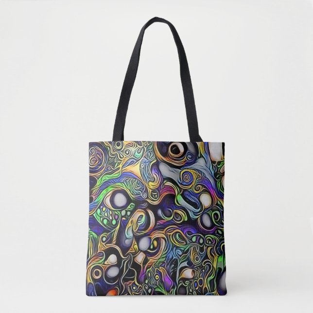 Abstract man portrait tote bag (Front)