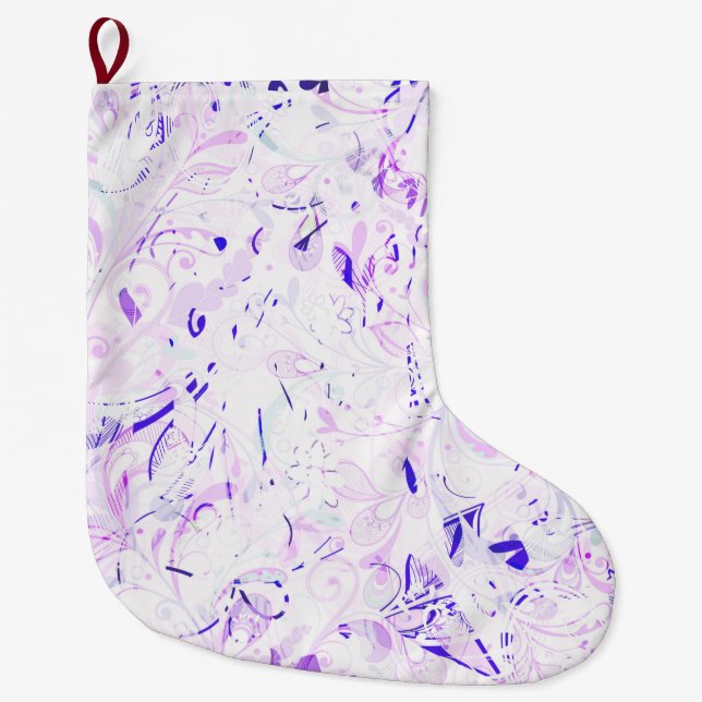Abstract Mandala 2 Large Christmas Stocking (Front)