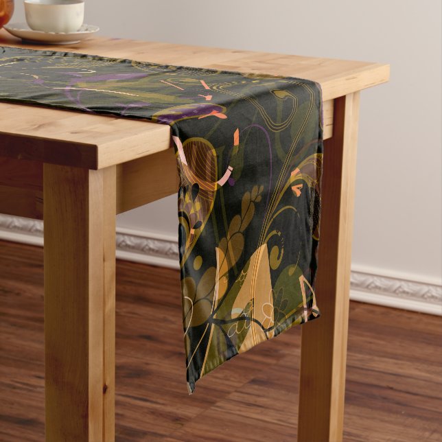 Abstract Mandala 5 Short Table Runner (In Situ)