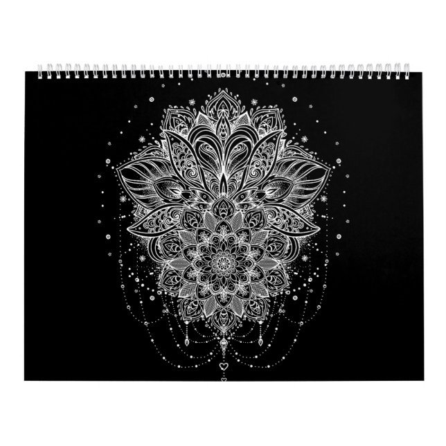 abstract mandala adult colouring Calendar (Cover)