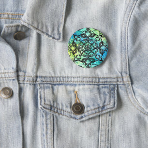 Abstract Mandala Button