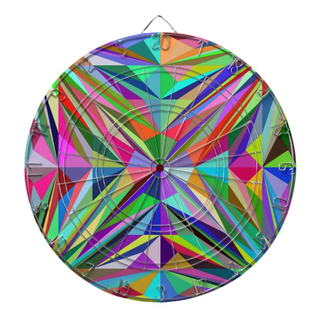 Abstract Mandala Dartboard (Front)