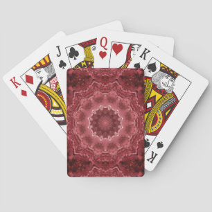 Abstract , mandala , kaleidoscope playing cards