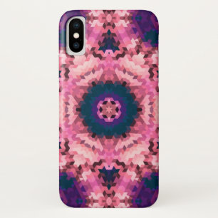 Abstract mandala kaleidoscope round circle shapes iPhone x case