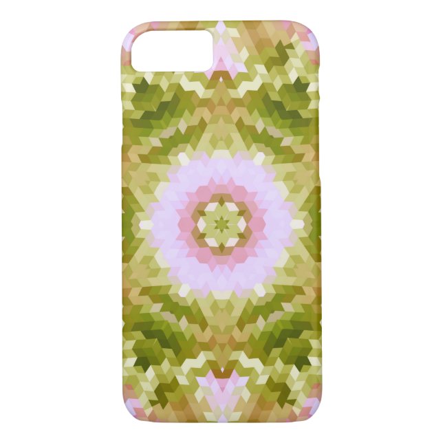 Abstract mandala kaleidoscope round circle shapes Case-Mate iPhone case (Back)