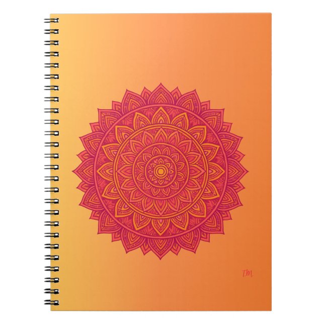 Abstract Mandala Shape Notebook (Front)