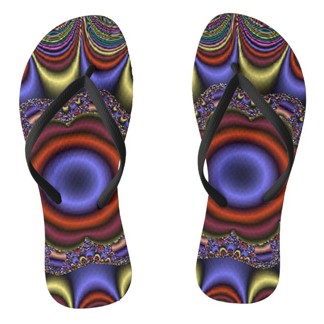 Abstract Mandala Thongs (Footbed)