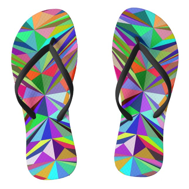 Abstract Mandala Thongs (Footbed)