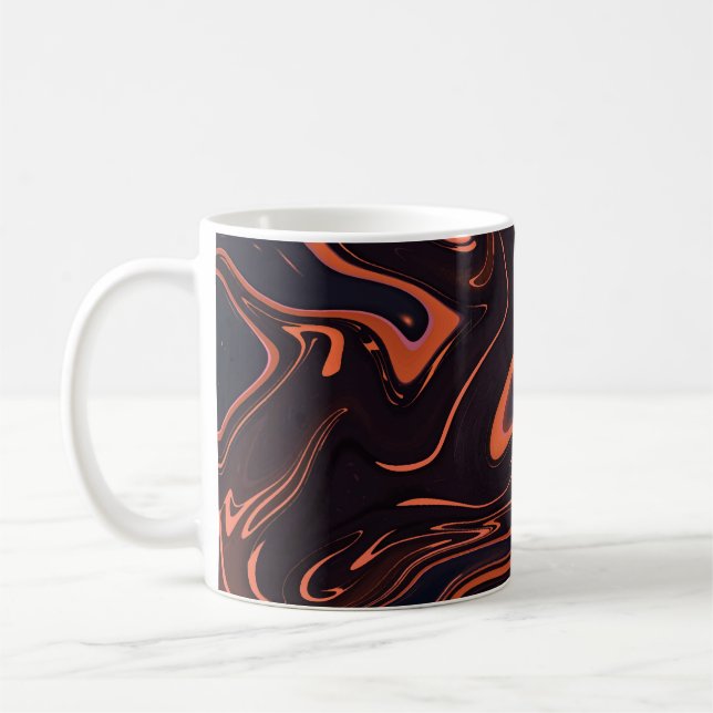Abstract Marble: Artistic Texture Background Coffee Mug (Left)