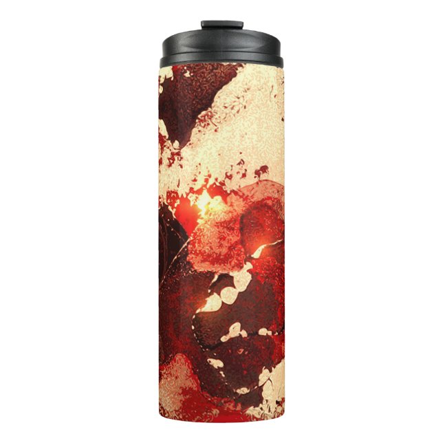 Abstract marble background. thermal tumbler (Front)