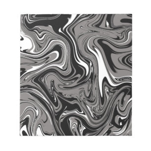 Abstract Marble illustration Black Notepad