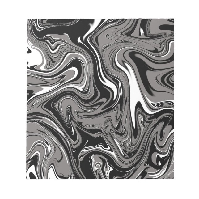 Abstract Marble illustration Black   Notepad (Front)