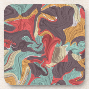 Abstract Marble illustration Colourful Coaster