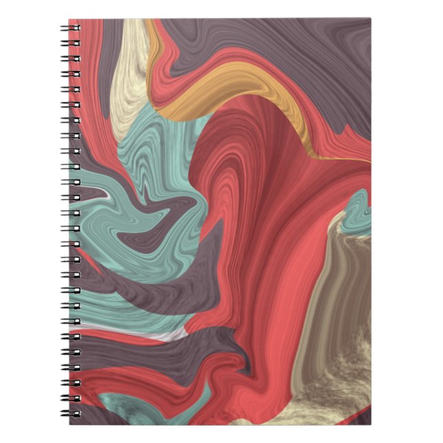 Abstract Marble illustration Colourful      Notebook (Front)