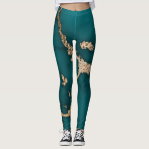 Abstract Marble illustration Cute Leggings