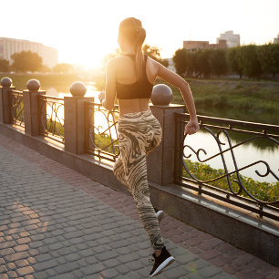 Abstract marble leggings
