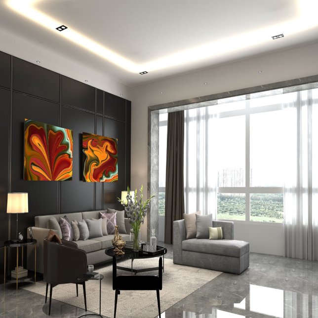 Abstract marble Liquified Colourful Glossy Poster (Creator Uploaded)