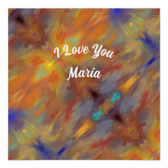 Abstract marble Liquified Colourful Poster (Front)