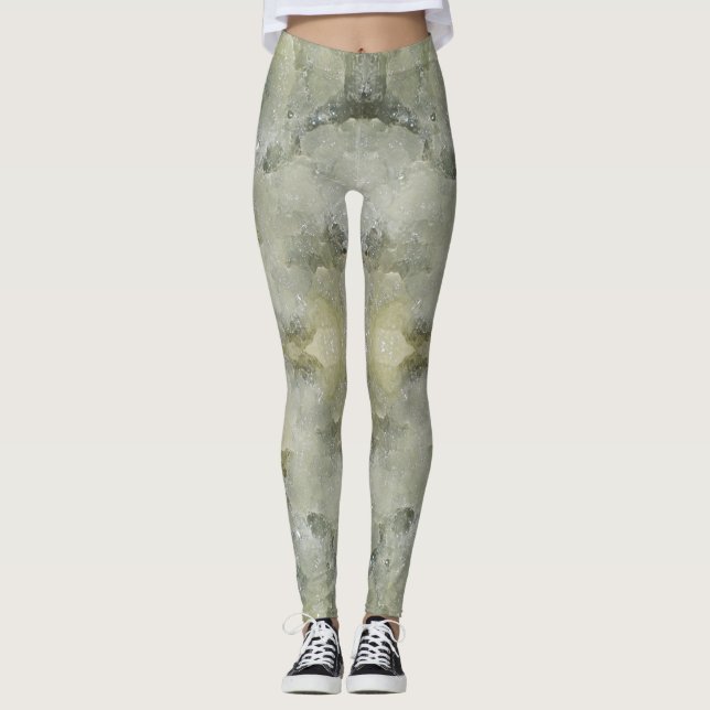 Abstract marble pattern leggings (Front)